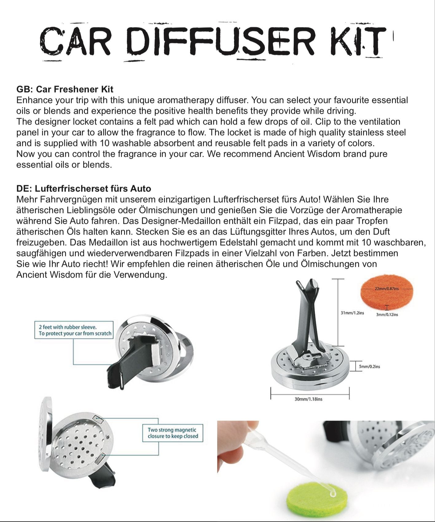 Difusor de aroma para coche - Buda de loto