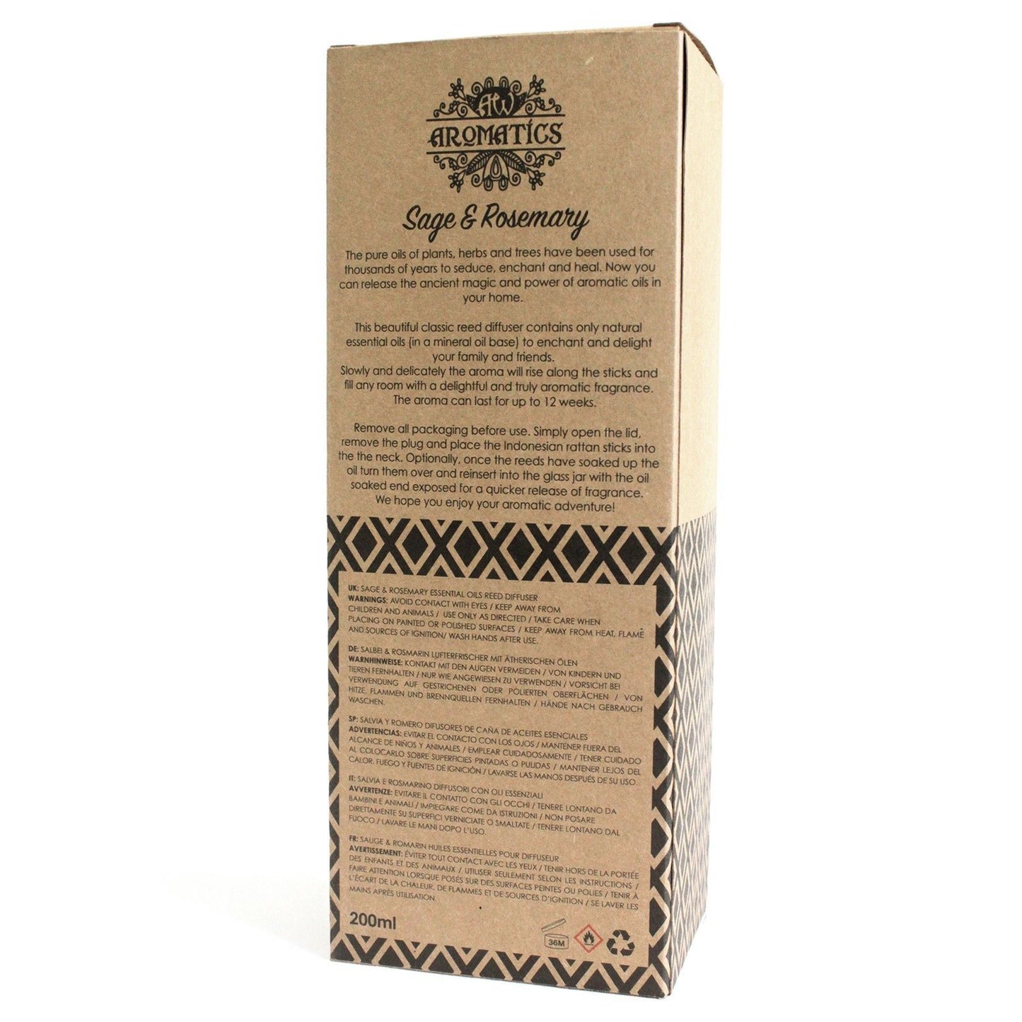 Difusor de Varillas 200ml - Salvia y romero