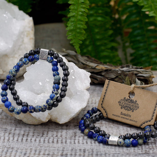 Pulsera de Sodalite - Magnéticas