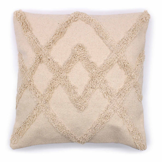 Funda de Cojín 100% algodón - Crema - 45x45cm