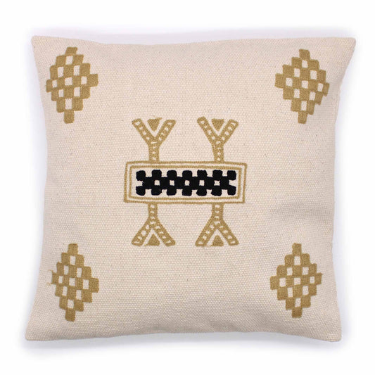 Funda de Cojín 100% algodón - diseño Bereber - 45x45cm