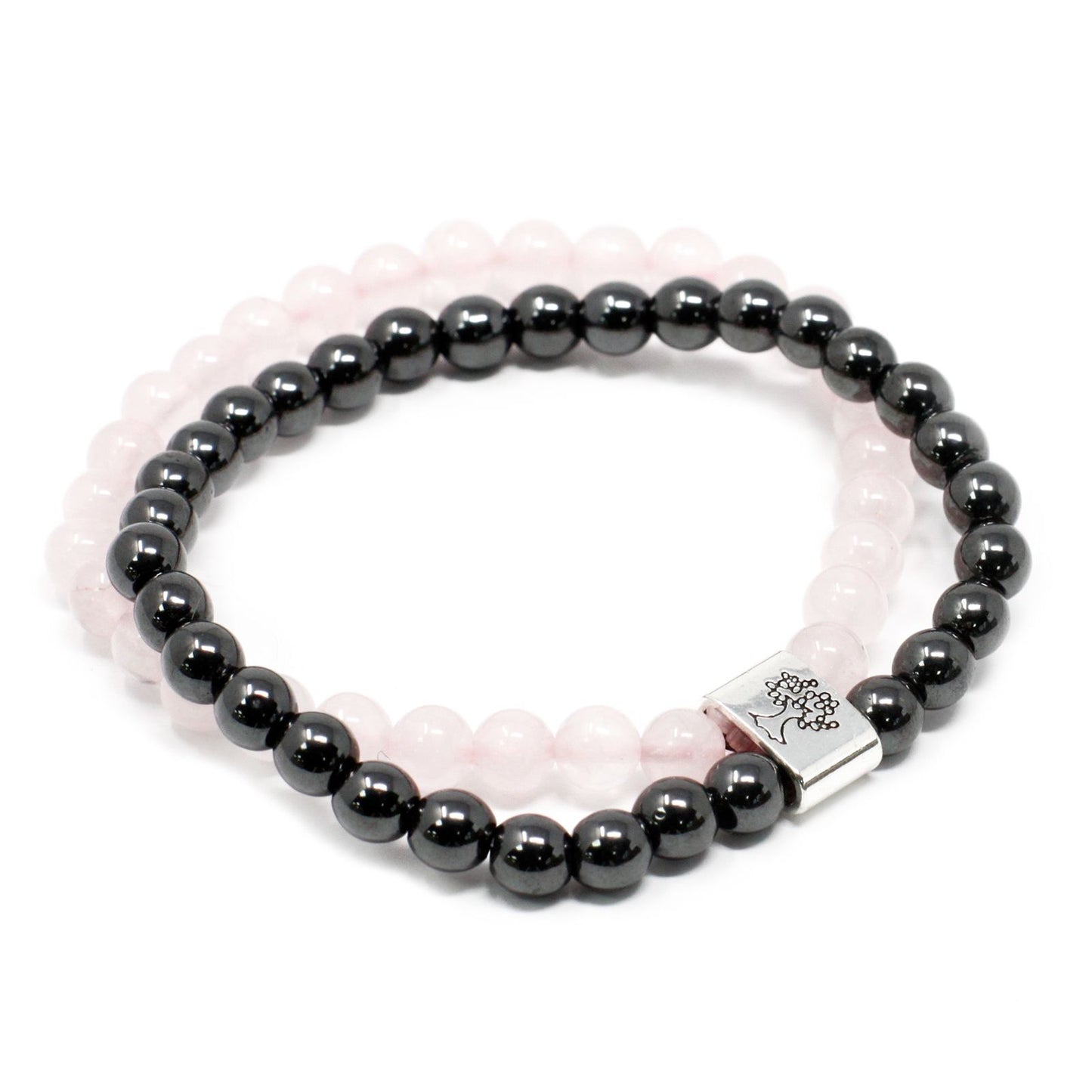 Pulsera de Cuarzo rosa - Magnéticas