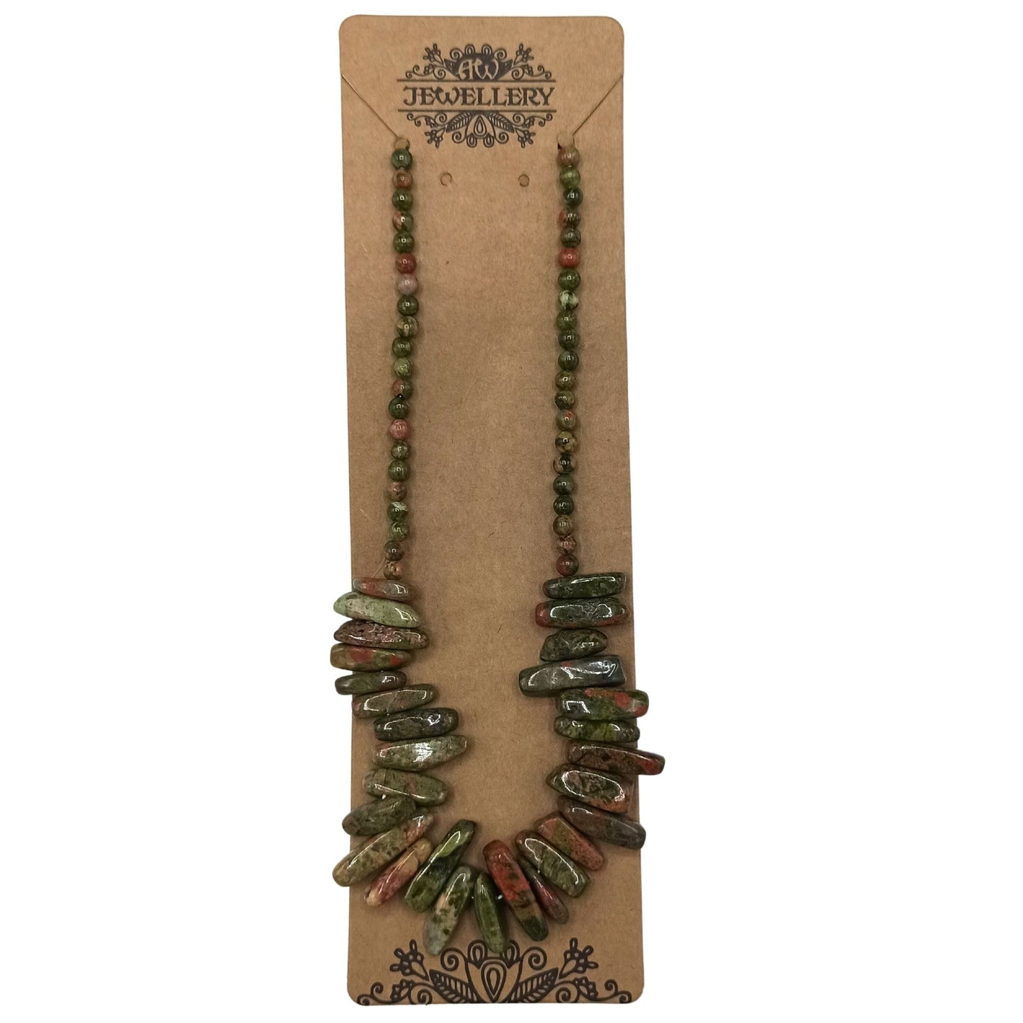 Collar de gemas - Ágata musgosa
