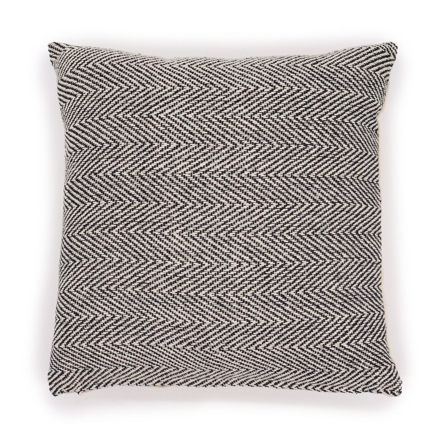 Funda de Cojín 100% algodón - Chevron Gris - 40x40cm