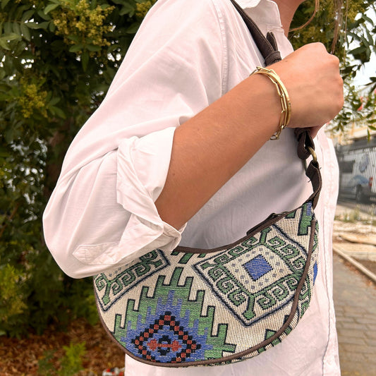 Bolso Geo correa marrón