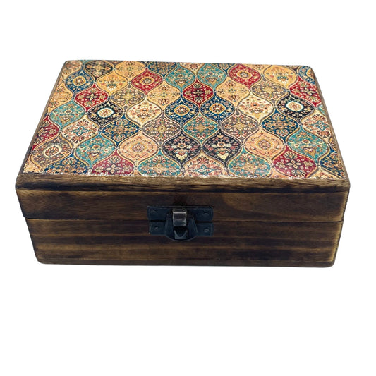 Caja DE Cerámica Esmaltada Trad-Pattern - MEDIANA