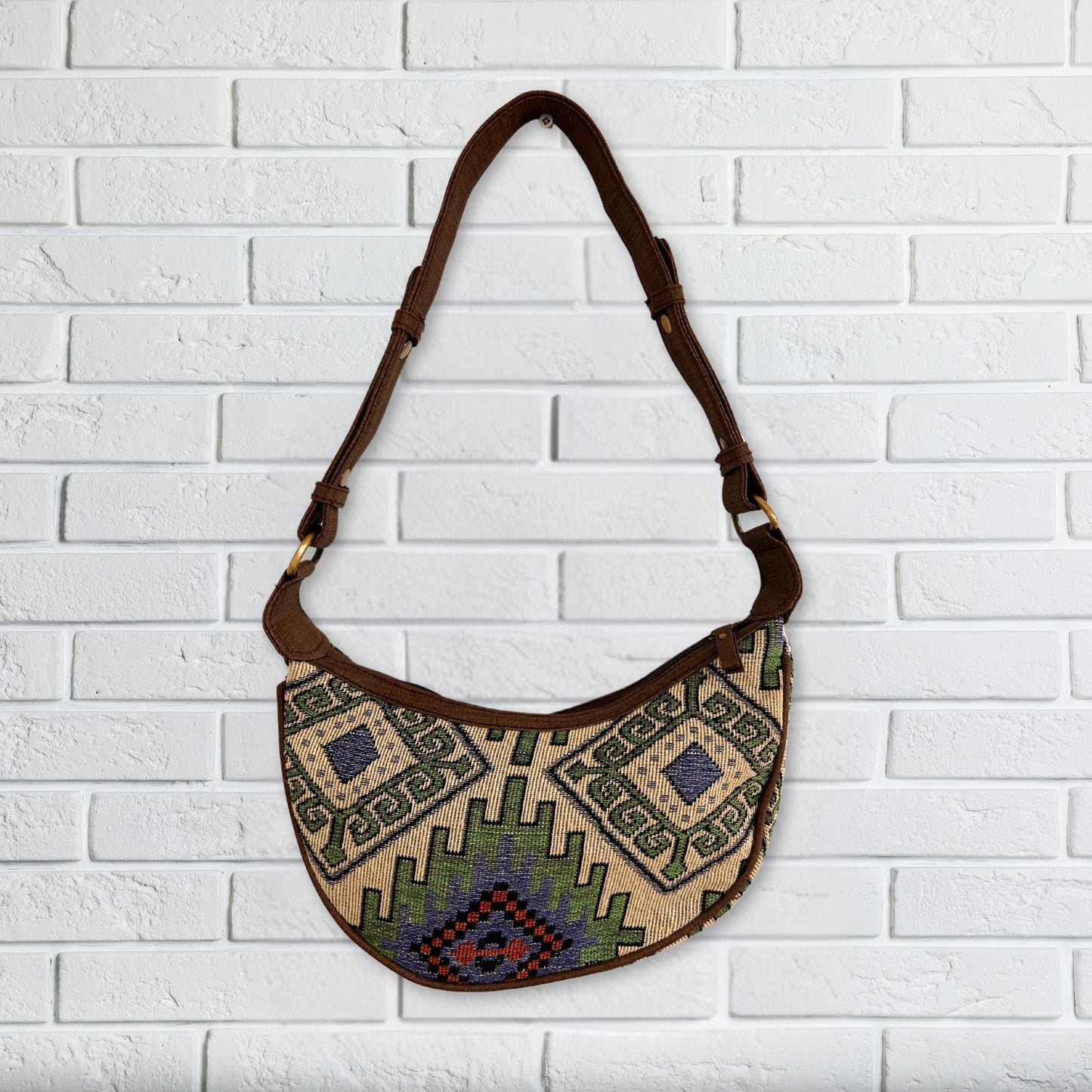Bolso Geo correa marrón