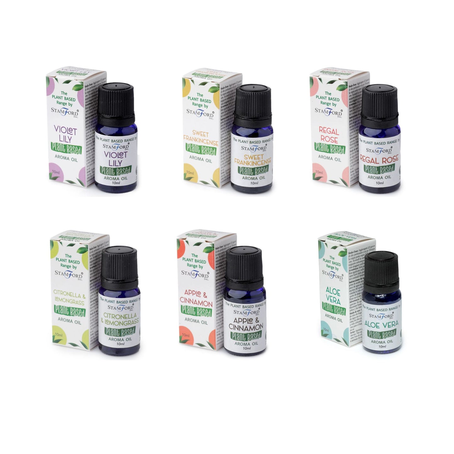 Pack de 6 Aceites Aromáticos a base de Plantas Variados
