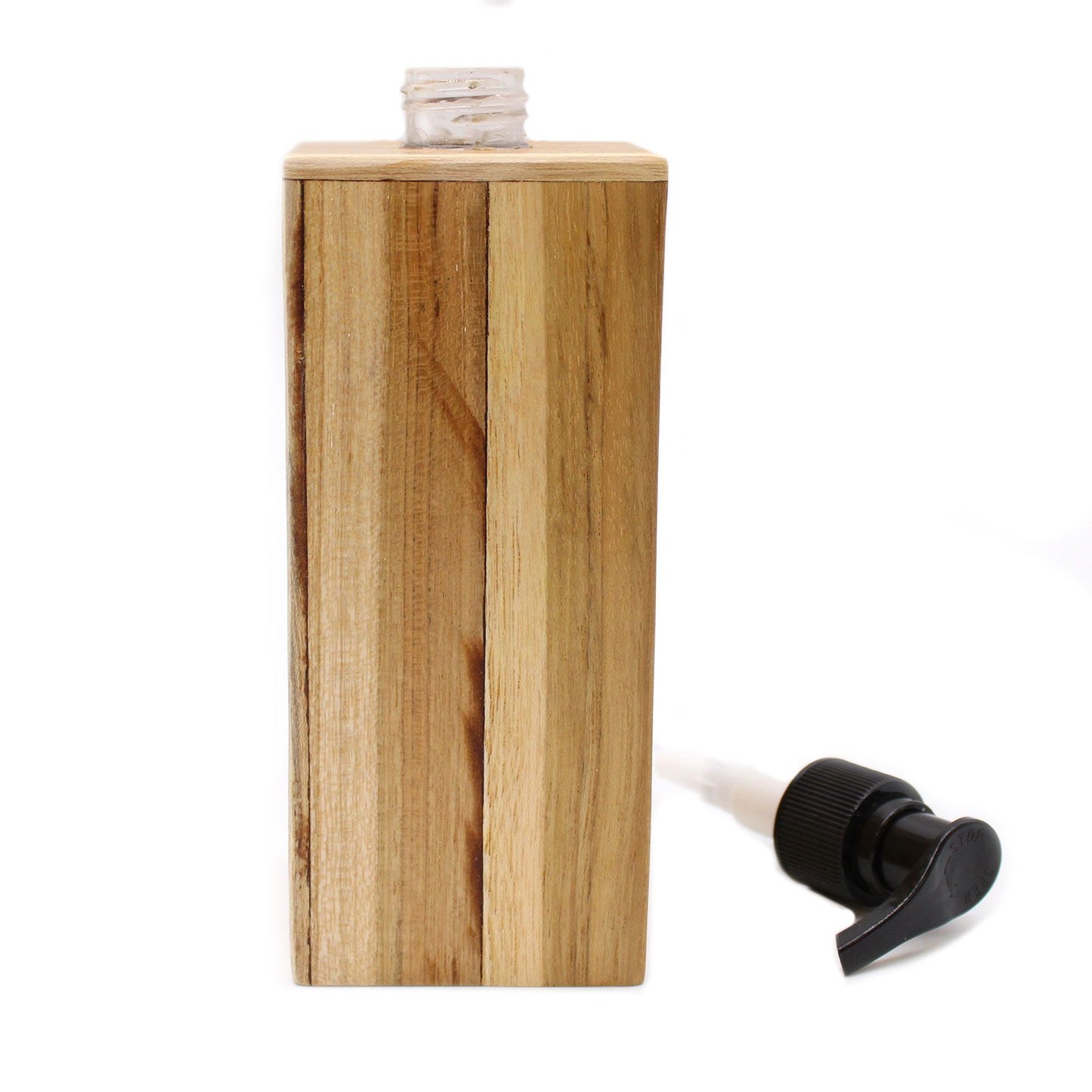 Dispensador de jabón de madera - Cuadrado