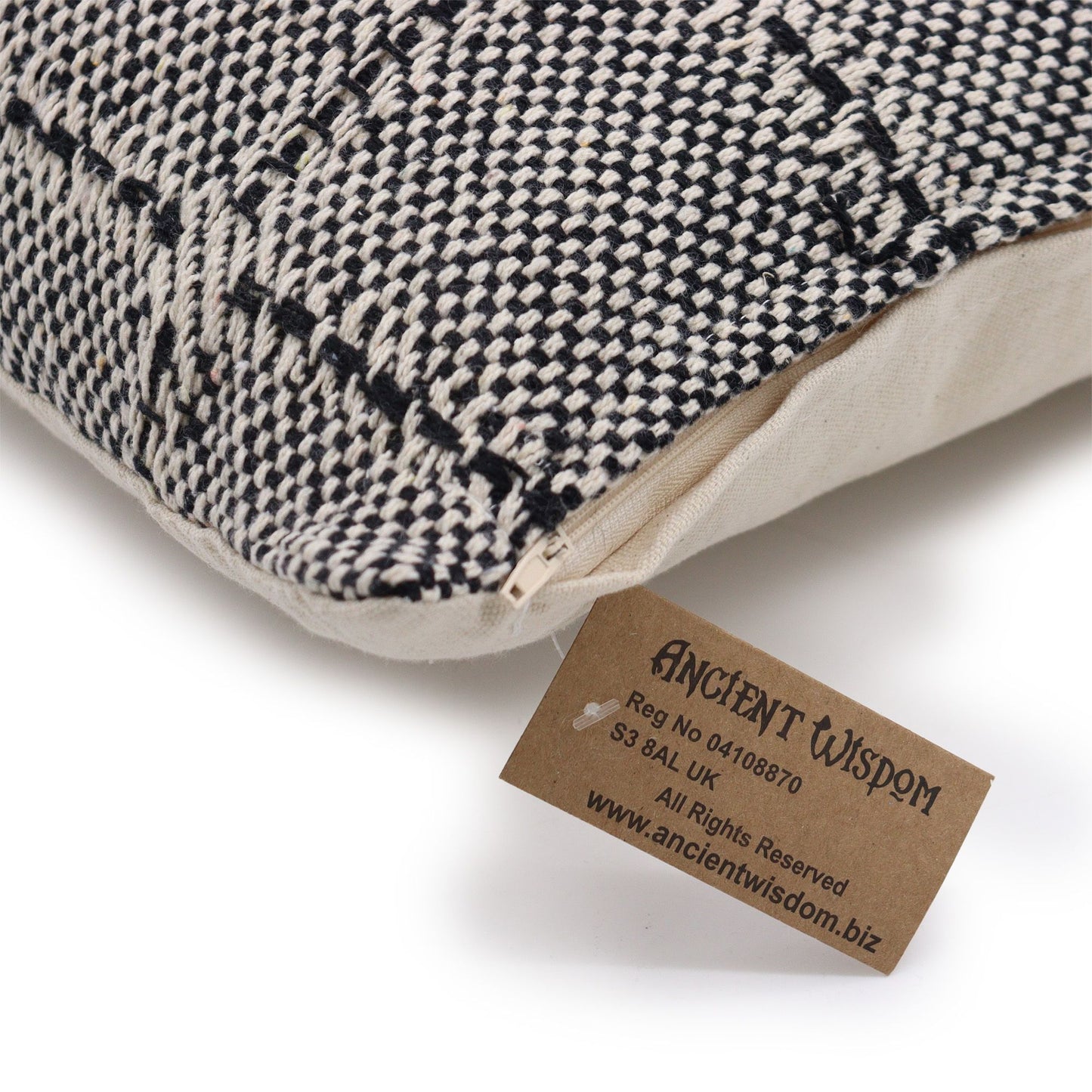 Funda de Cojín 100% algodón - Cuadros Gris - 40x40cm