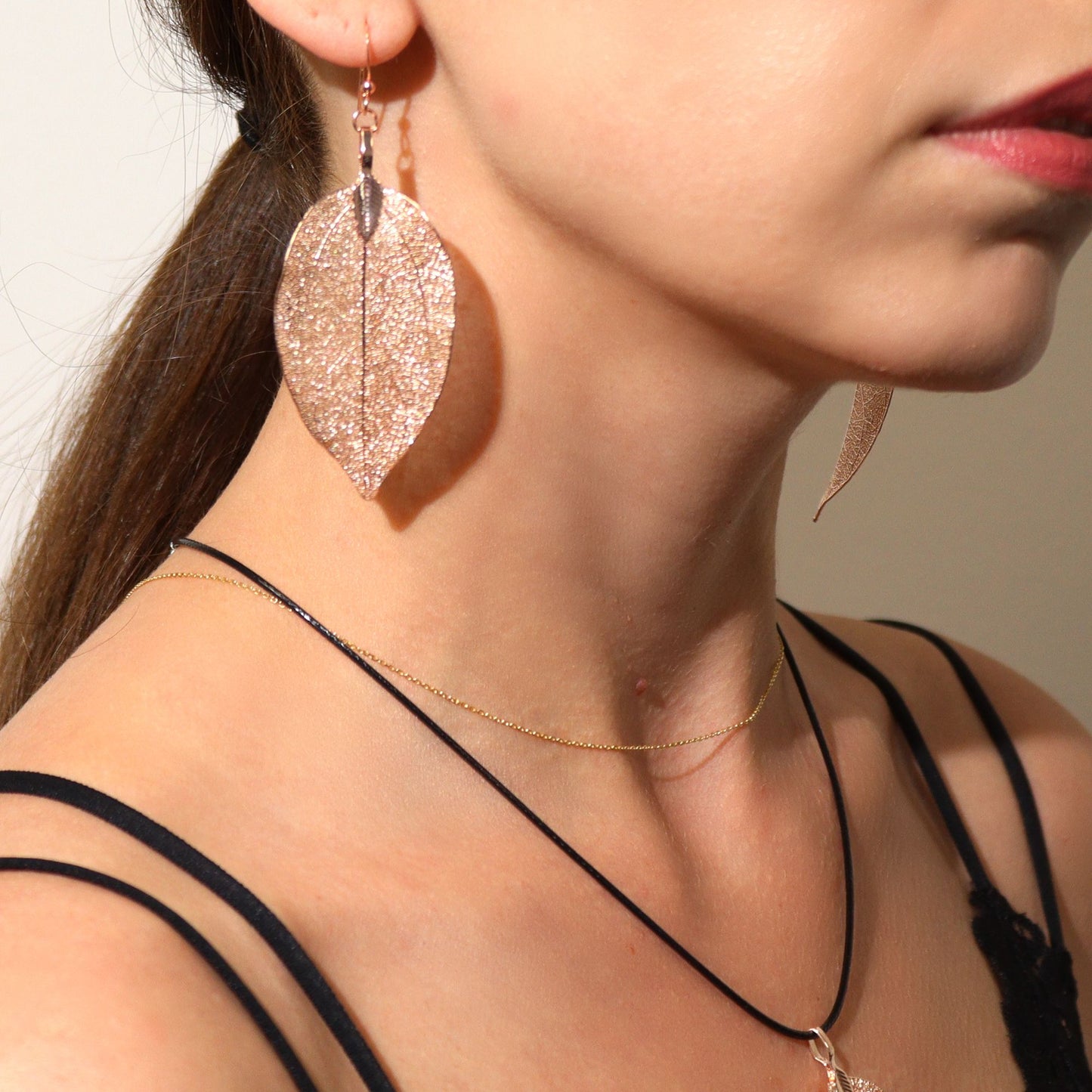Conjunto de collar y aretes - Hoja de valor