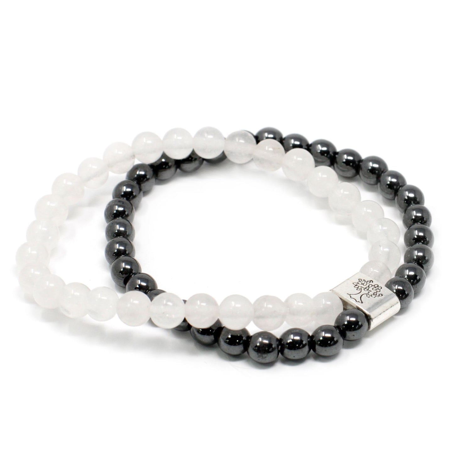 Pulsera de Cuarzo Blanco Magnéticas