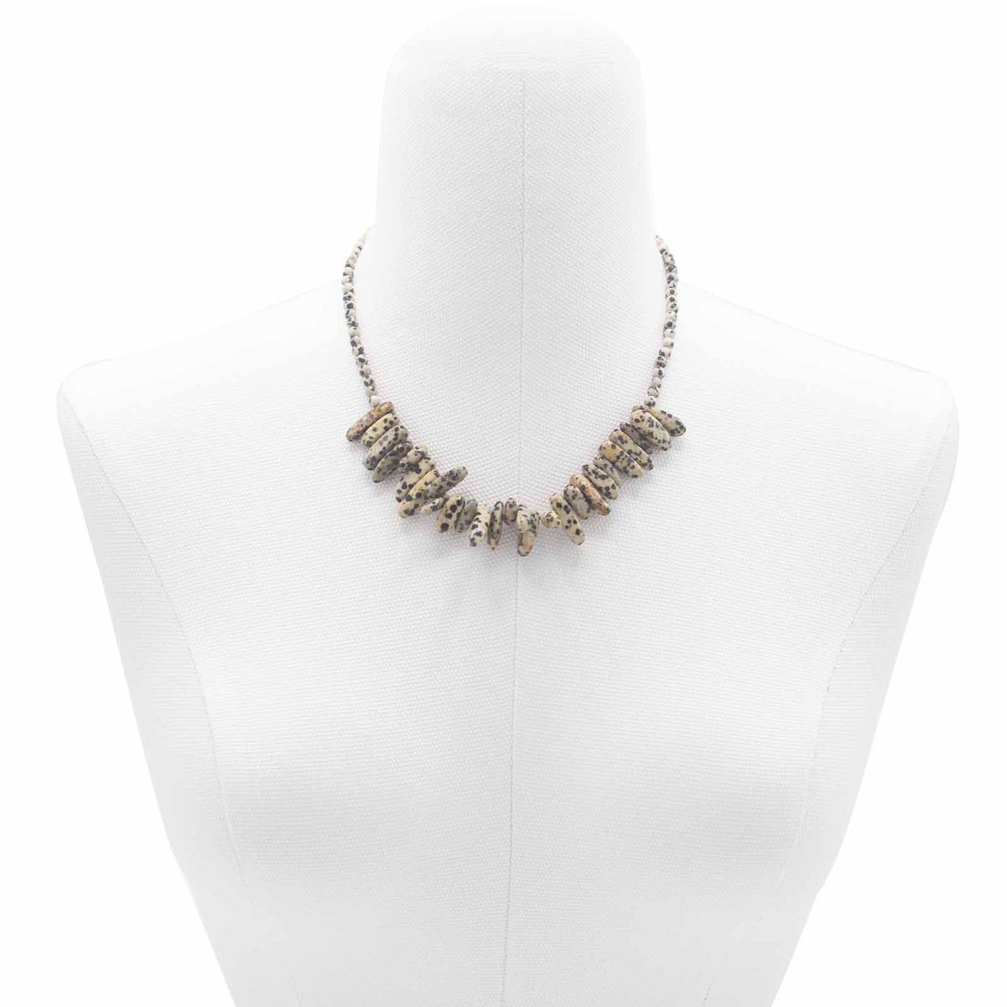 Collar de gemas - Piedra dálmata
