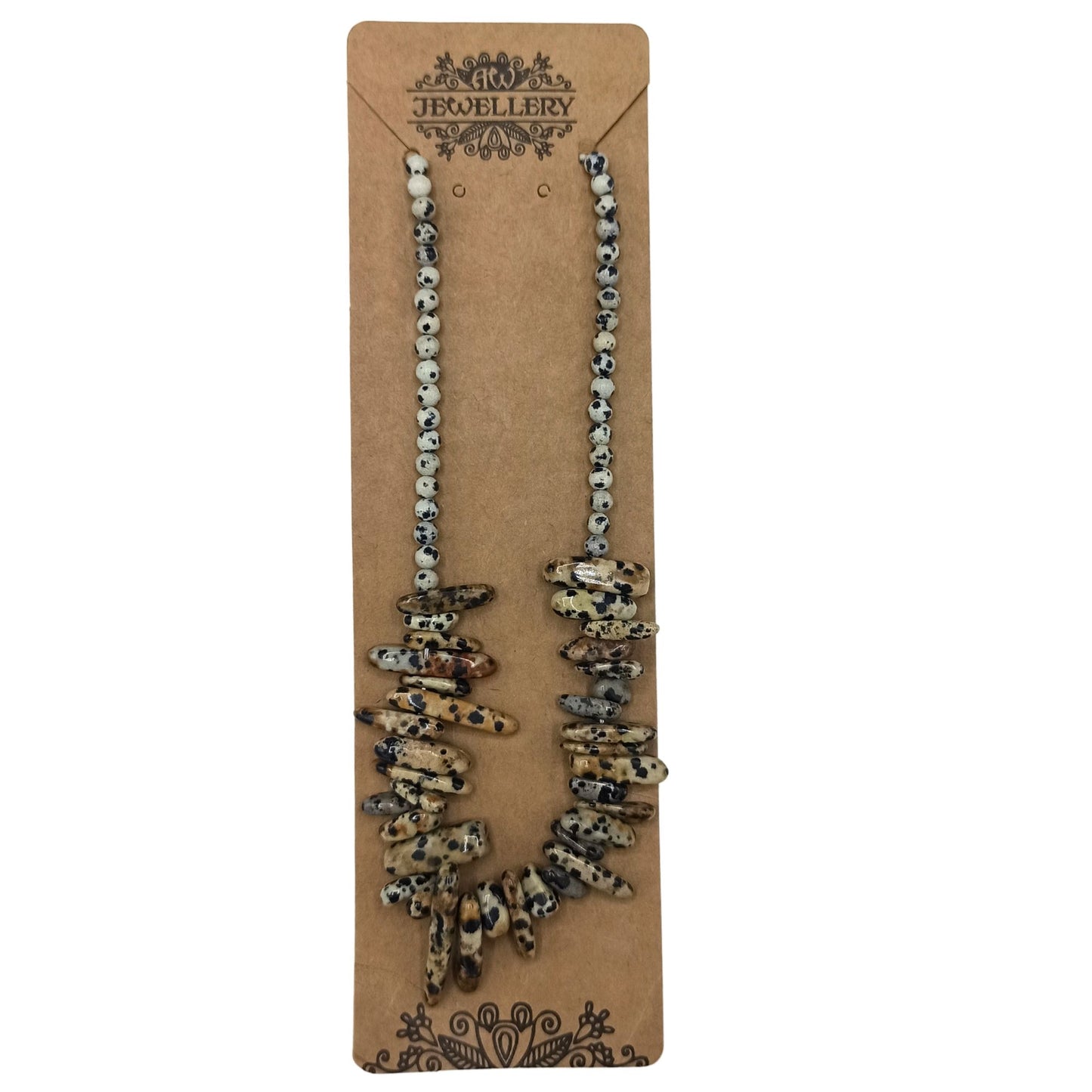 Collar de gemas - Piedra dálmata
