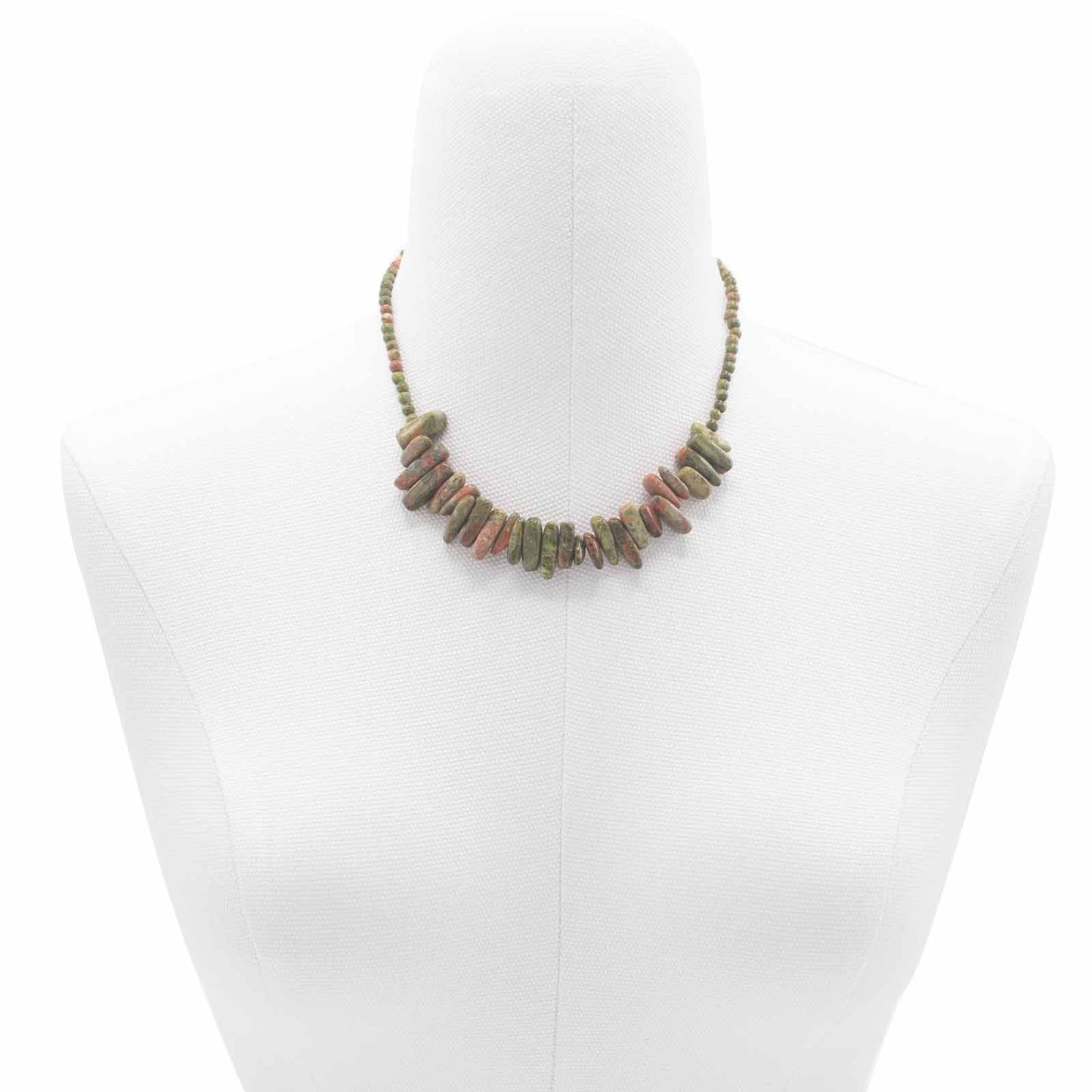 Collar de gemas - Ágata musgosa