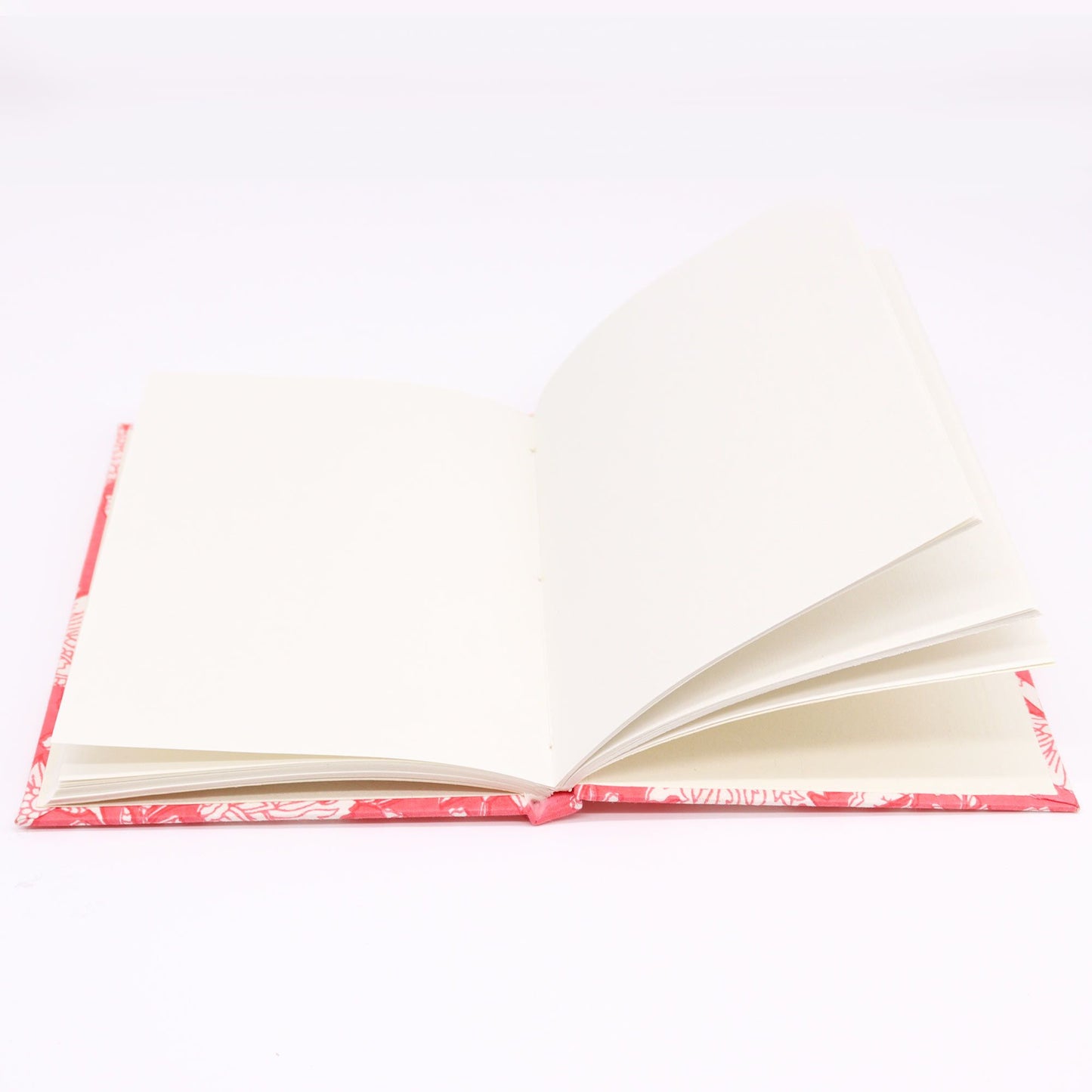 Cuaderno tapa en algodón - Floral rosa