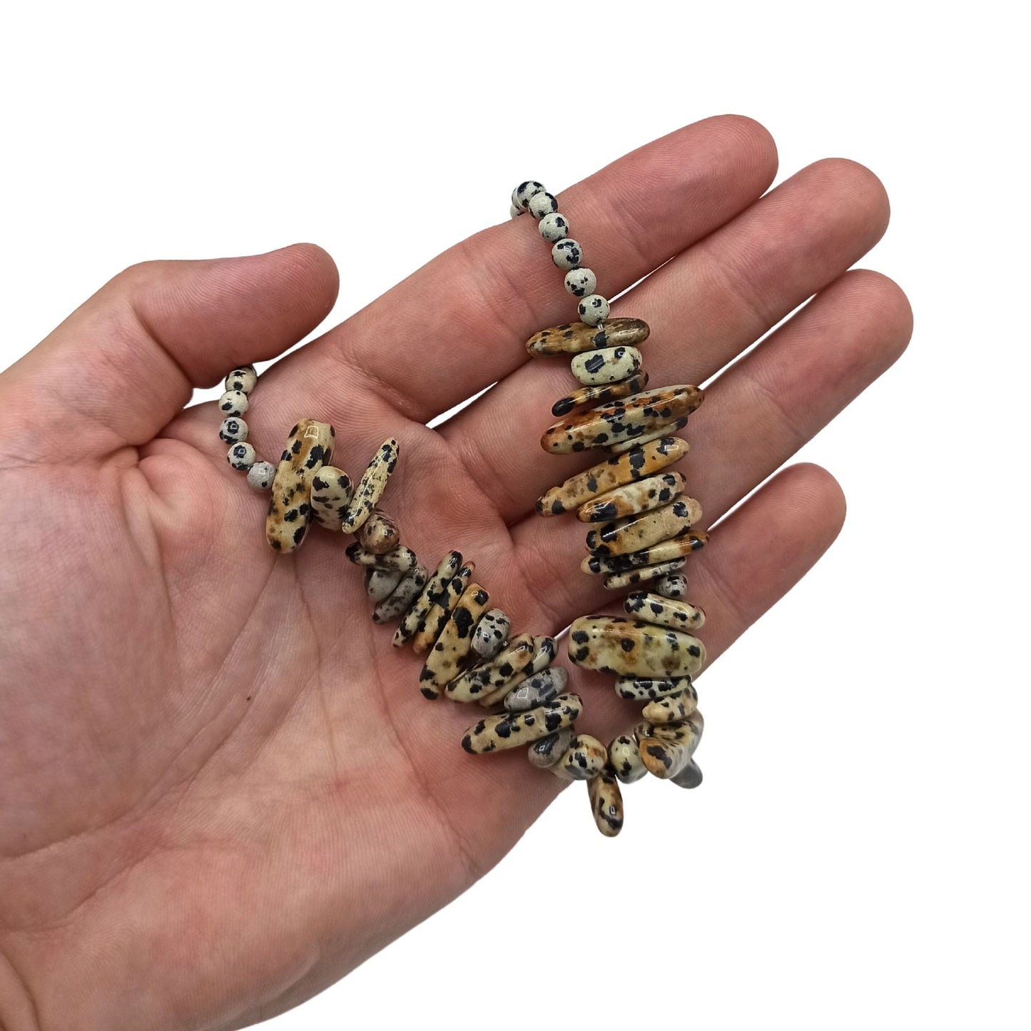 Collar de gemas - Piedra dálmata